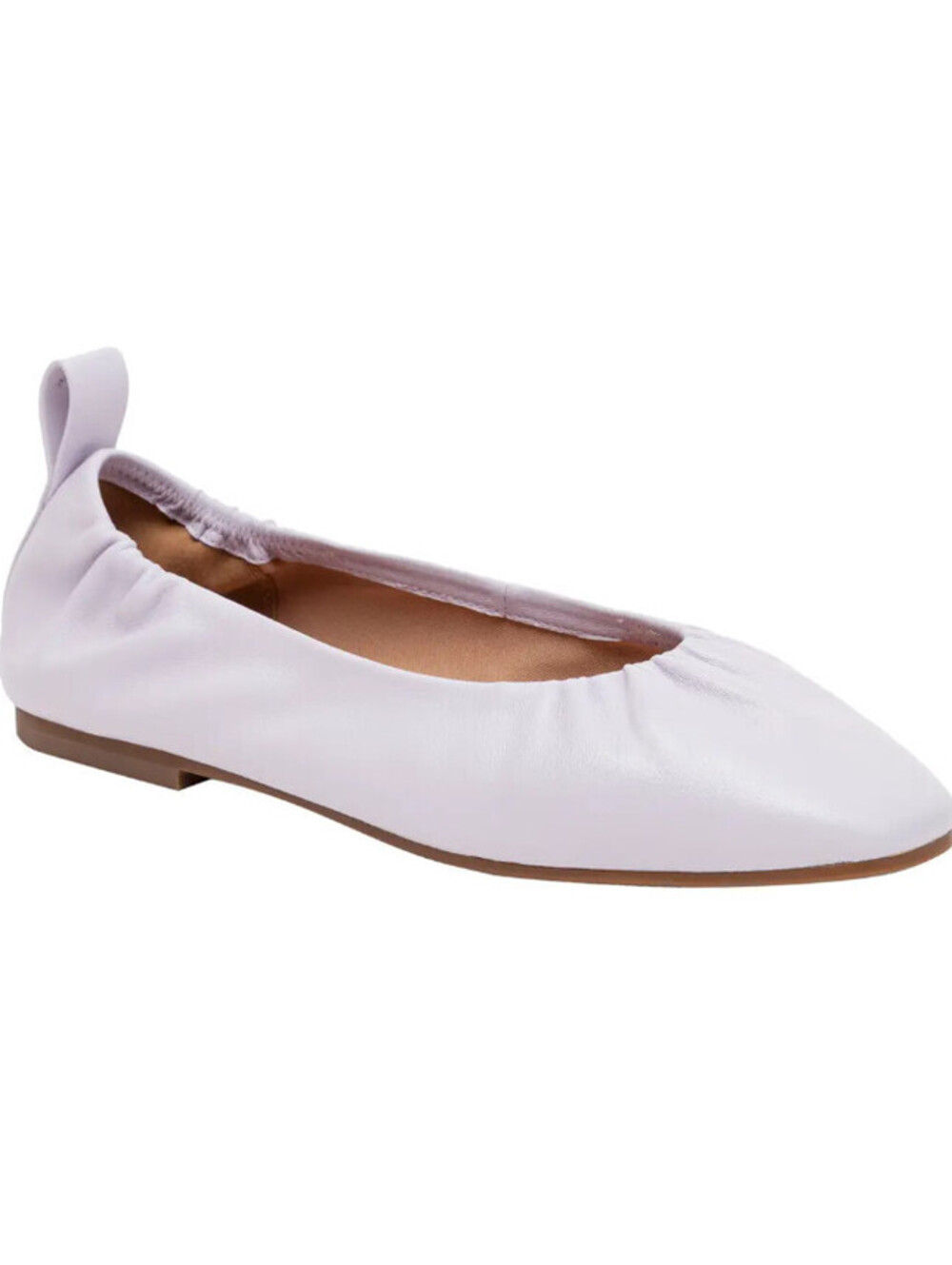 Linea Paolo Newry Lavender Fog Nappa Leather Ballet Flats Womens Size 9M